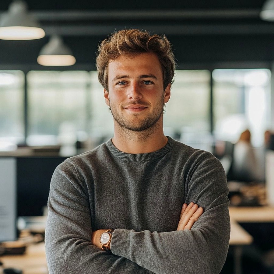 Master Your Profits founder at the office